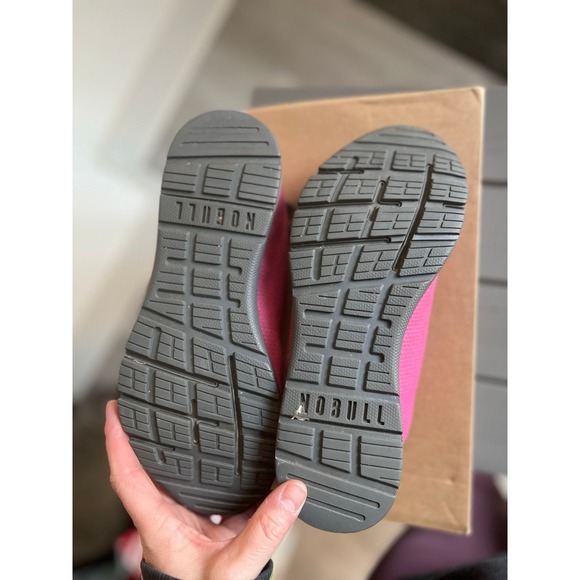 Nobull women's pink with‎ gray trainers 8 - Picture 6 of 10